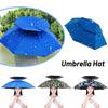 Portable Rain Umbrella Hat Foldable Outdoor Sunshade UV Hands Umbrellas Waterproof Caps Protect M8U7