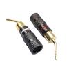 Banana Connectors 2mm Speaker Wire Plugs with Screw Lock Gold Plated Banana Amplifiers Connectors Sound Cable Adapter