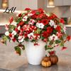 Maintenance Free Floral Arrangements Artificial Petunia Flowers for Outdoors Fake Outdoor Planters UV Resistant Petunias Weatherproof Flower