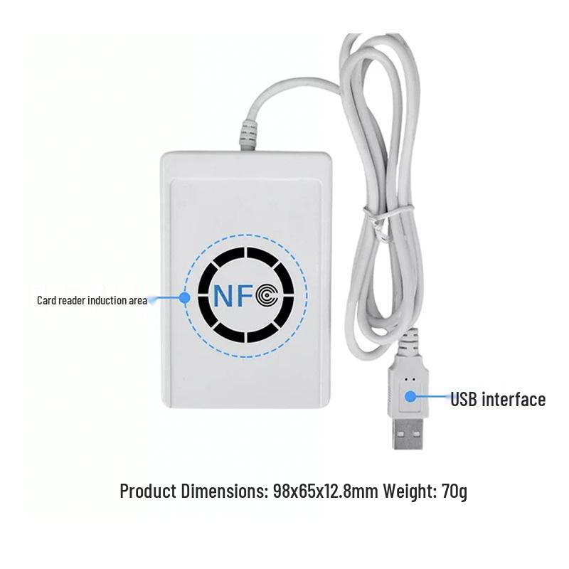 USB Plug-and-Play считыватель NFC RFID карт для контроля доступа с возможностью чтения/записи