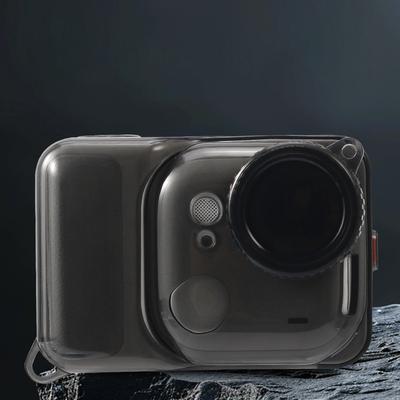 Для Insta360 Go Ultra Защитный чехол из ТПУ, противоударный, с крышкой для объектива