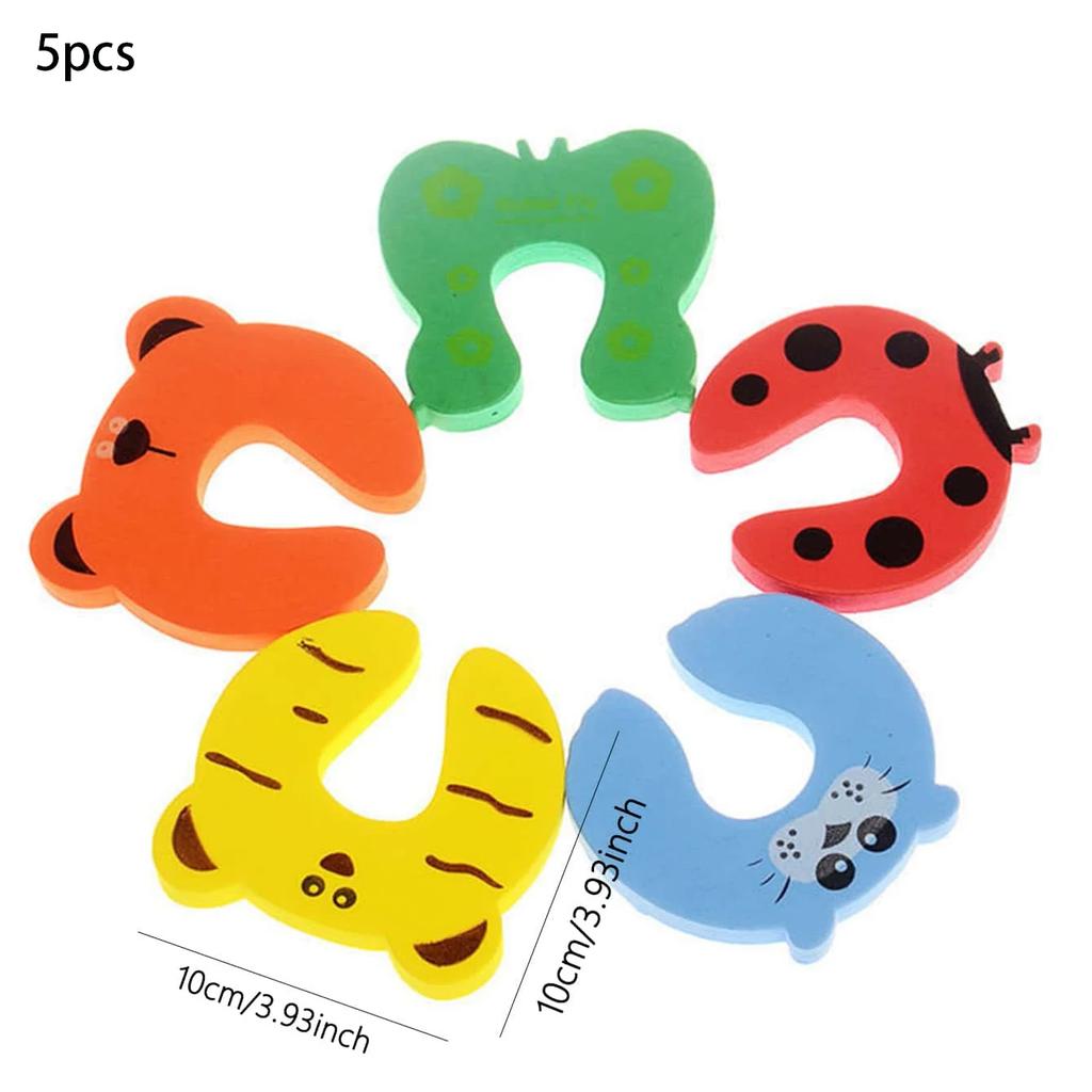 Baby Safety Door Stopper Anti-pinch Hand Cartoon Animal Door Block Thick Child Security Protection Lock Finger Protector