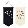 Баннер-дисплей для эмалевых значков Пустой держатель для значков-брошей Настенный баннер-дисплей Флаг-баннер-дисплей для значков Тканевый дисплей для хранения значков