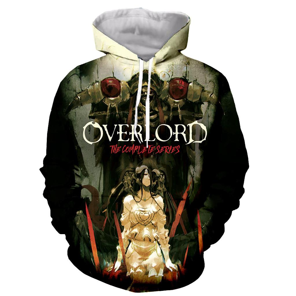 Забавные модные популярные игры Overlord, толстовки с длинными рукавами и 3D принтом, 2023, мужские и женские повседневные модные крутые пальто с капюшоном большого размера, 6XL