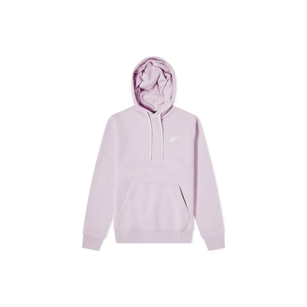 Nike Однотонный свитер с капюшоном и принтом логотипа, повседневная спортивная толстовка с длинным рукавом, мужская толстовка розового цвета BV2654-576