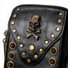Jierotyx Vintage Skull Rivet Women Single Shoulder Crossbody Bags Mini Messenger Bag Gothic Cellphone Bags Wallet Waist