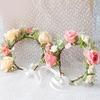 Flower Wreath Bridal Headband Music Festival Flower Headband Photo Headpieces