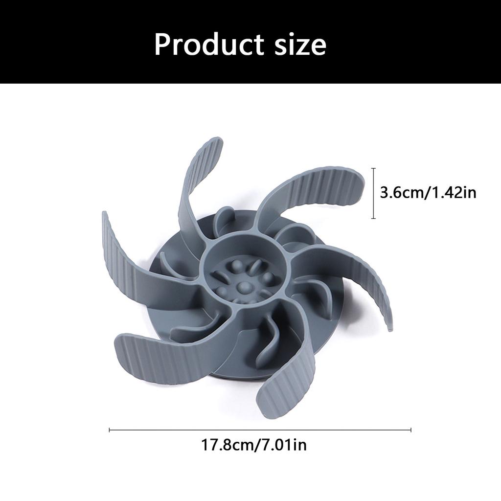 Silicone Slow Feeder Bowl Insert For Dog AntiChoke Feeding Tray Dishwasher Safe Pet Feeding Accessory with Suction Cup