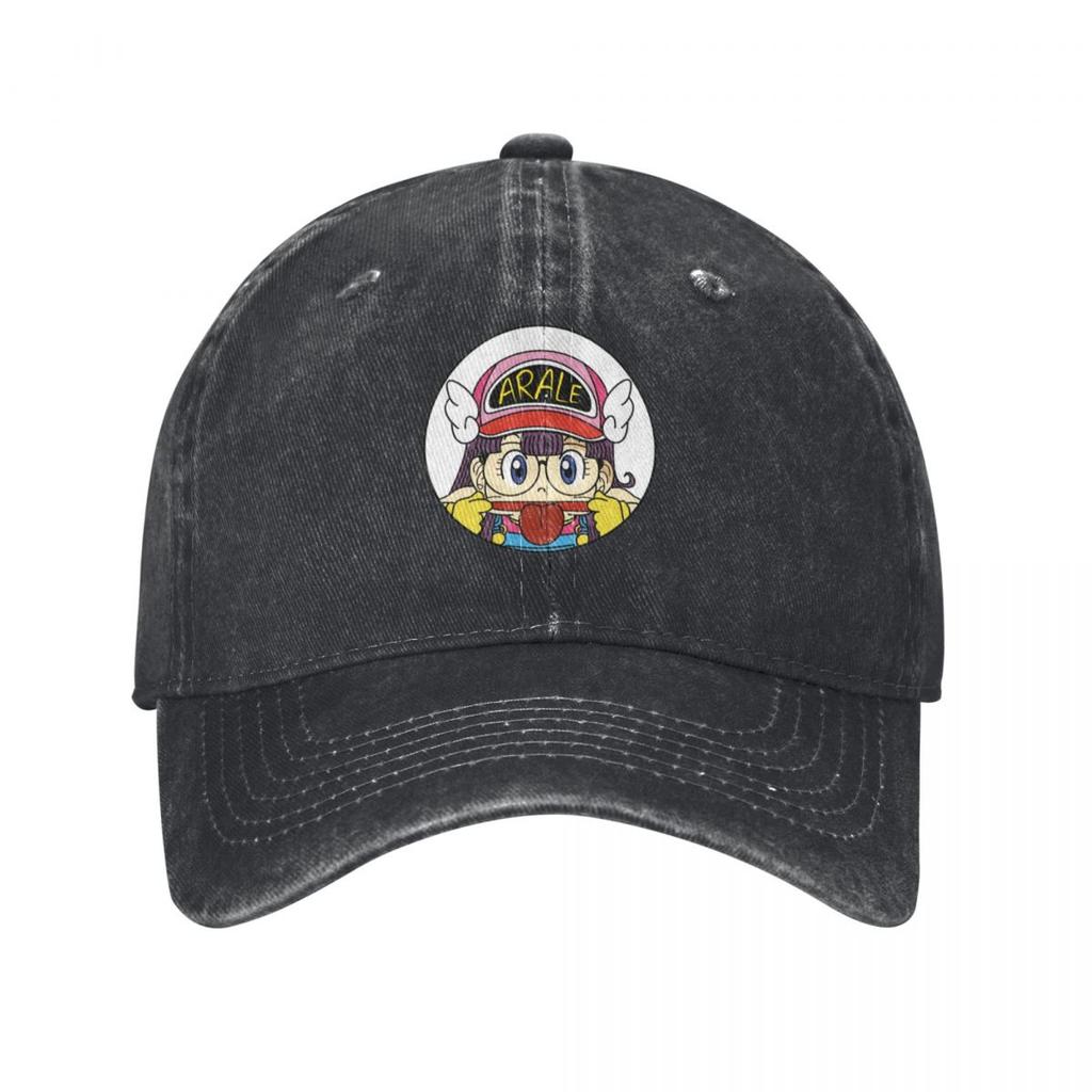 Graphic Arale Anime Dr Slump Custom Retro Denim Washed Baseball Caps For Women Cowboy Dad Hats Camping Peaked Cap