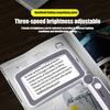 Magnifying Glass with LED Light Foldable Handle Design High Power Magnification Lightweight Handheld Magnifier Reading Aid Elderly