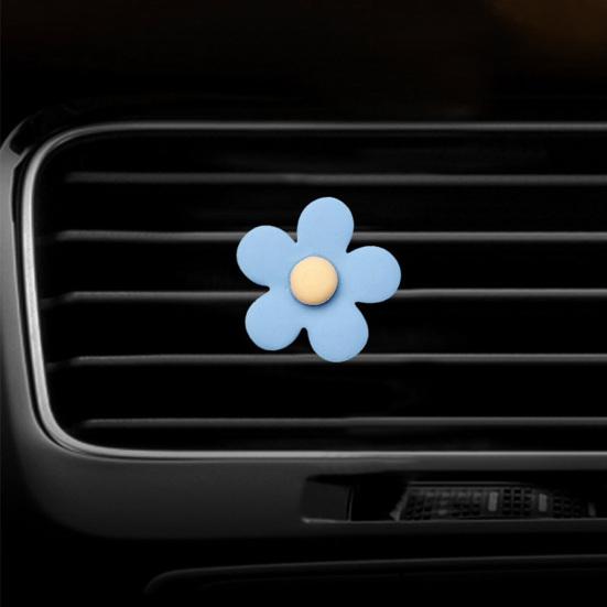 Автомобильный зажим для ароматерапии в форме цветка с хорошим запахом, пластиковый автокондиционер, зажим для духов для автомобиля