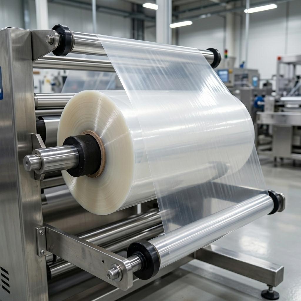Food Grade Moisture Proof Plastic Film Roll Multiple Extrusion Soft BOPP Protective Film for Chemical Industrial