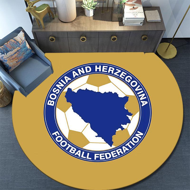 BIH,Round Area Rug,Carpet Rug for Living Room Bedroom Sofa Playroom Decor,Non-slip Floor Mat