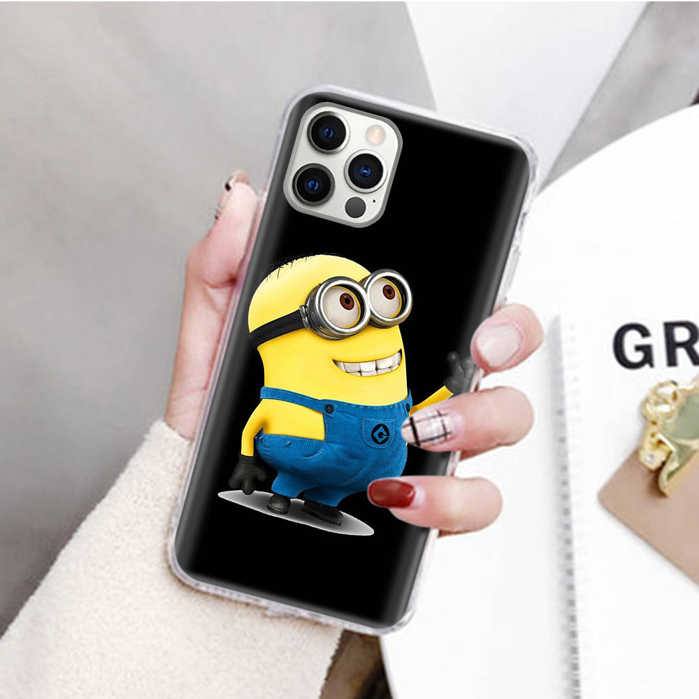 JM30 Minion Прозрачный чехол для Samsung A04 A14 A23 M33 M53 Realme 10 9 C35 C55 VIVO Y02 X80 Infinix Hot 30 Note 11 Tecno Spark 8P Pro
