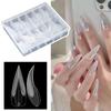 120pcs Curved Stiletto Hawk Carving Nails 3D Eagle Claw Fake Nails for Poly Nail Gel Extension