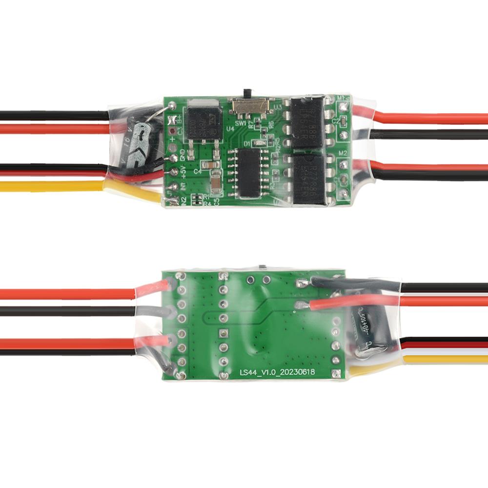 Dual Channel Bidirectional ESC Brushed Electric Speed Controller RC Model Ship Tank Tracked Vehicle 2S 3S Lithium Battery 5A