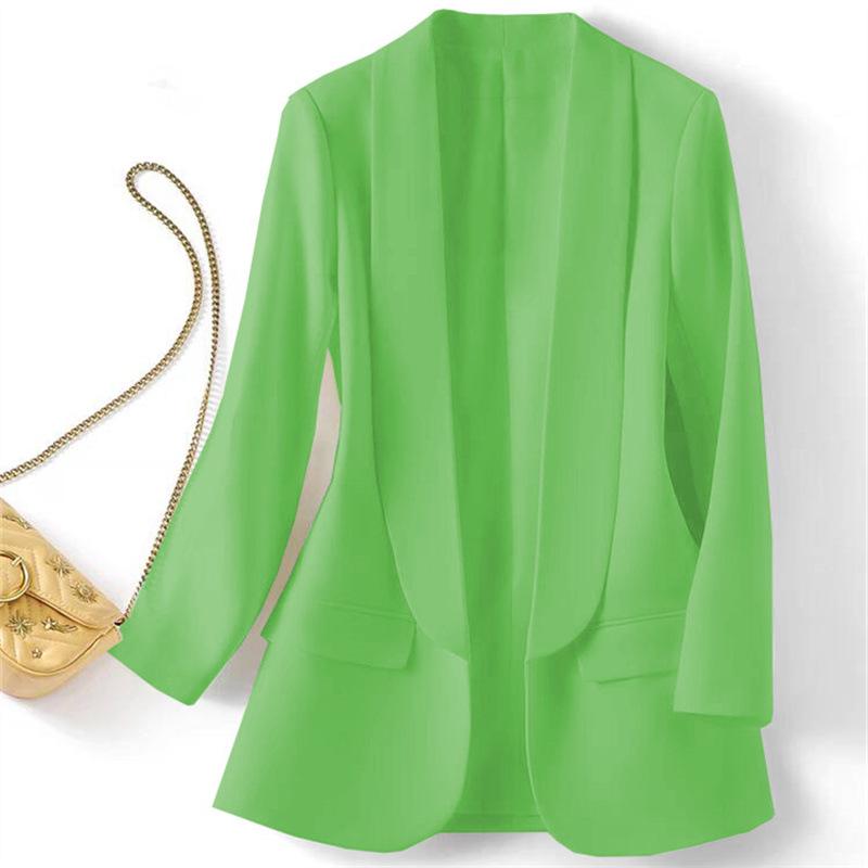 Женский блейзер в корейском стиле 2024: Модный британский повседневный костюмный набор для весны