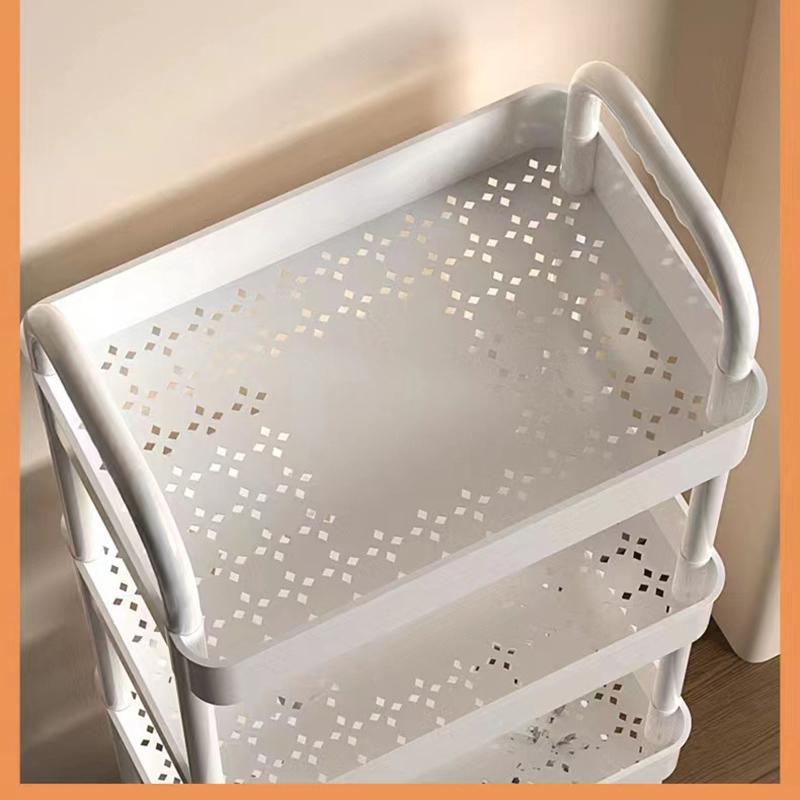 Полки на тележке Кухня Бытовая напольная Спальня Полка для закусок Мобильная ванная комната Ванная комната Хранение Полка для хранения Кухня Хранение