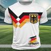 Football German Flag Outdoor Athleisure Men's 3D Print T Shirt Tee T Shirt White Short Sleeve Crew Neck Shirt Summer Spring Clothing