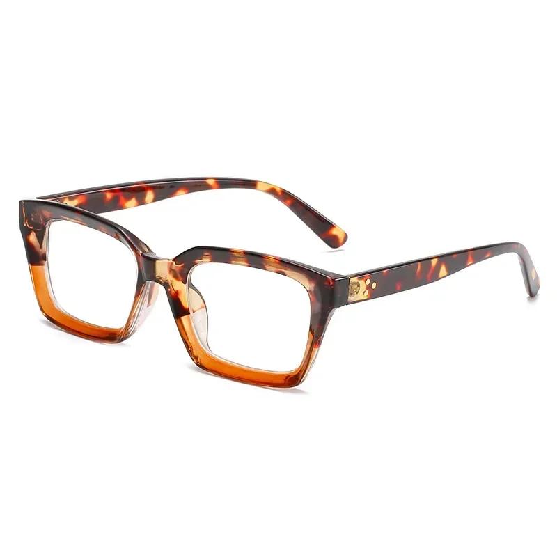 Большие квадратные очки для чтения для мужчин и женщин, портативные очки для пресбиопии с большой оправой, очки с высокой четкостью, диоптрии от 0 до +4,0