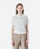 BROMPTON LONDON W Stripe Half Sleeve Knit - Cream (P262Wkt132)