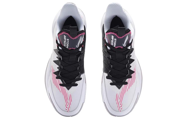 Li Ning Storm Low Textile, Synthetic Leather Cushioning Slip Resistant Abrasion Resistant Low top ABFS013-1