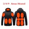 Зимняя Зона 2 - Зона 11 Отопление Хлопковая куртка с подкладкой Тренд Электрическая Отопление Куртка Умная Одежда Большого Размера Отопление