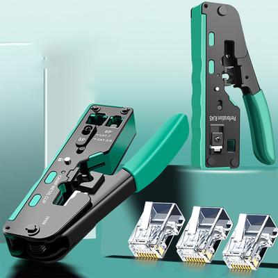 Инструмент для обжима проводов RJ45, универсальные клещи для обжима проводов, плоскогубцы из высокоуглеродистой стали для Ethernet-кабеля RJ11/12/RJ45