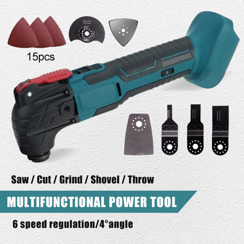 Электрический беспроводной осциллятор 170 Вт, домашняя обрезная пила, многофункциональный триммер/лопата/режущая пила, инструменты для батареи Makita 18 В/21 В