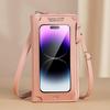 2024 Women's Anti-Theft Touchscreen Crossbody Bag - Versatile Transparent Mini Shoulder Phone Wallet