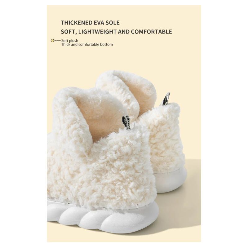 Меховые тапочки для женского домашнего использования осенью и зимой, плюшевые для дома с теплыми пятками для ношения на открытом воздухе