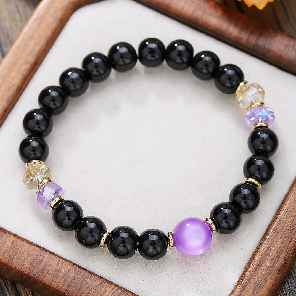 Кристаллический браслет тигровый глаз эластичный браслет из бисера оптовая продажа натуральный камень экспорт ювелирные изделия бисер браслет