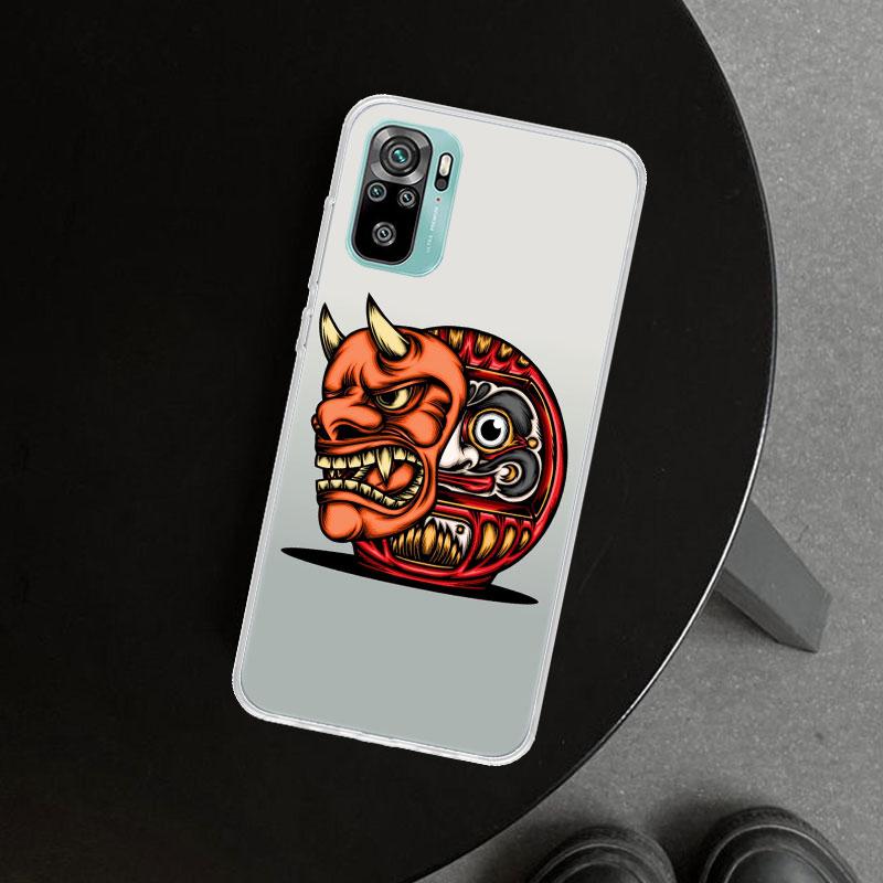 Японский чехол Daruma для Xiaomi Redmi Note 15 14 13 12 11 Pro Plus 14S 12S 11S 11T 11E 10S 10 Индивидуальные Fundas Redm
