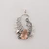 Peach Tourmaline Gemstone Silver Pendant 1.8" 925 Sterling Silver Women Jewelry For Birthday Gift CP-42-13