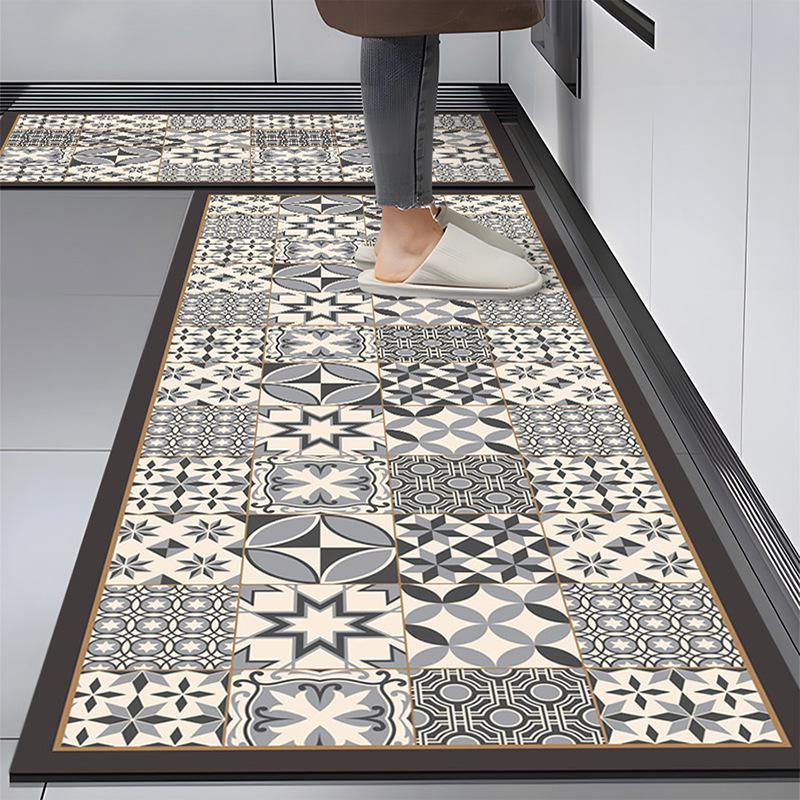 Водонепроницаемый и маслостойкий коврик для кухни из диатомовой грязи - впитывающий, нескользящий, не требующий мытья коврик для ног