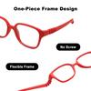 Bendable Kids Glasses Frame with Strap Size 44/15 No Screw One-piece Optical Glasses for Boys Girls 3-5Y
