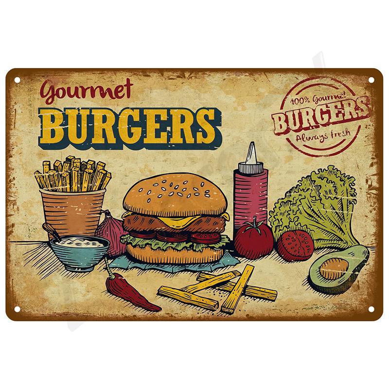 Vintage Metal Signs Plates Posters House Interior Bathroom Wall Art Mural Aesthetic Room Home Decor Decorations Retro Tin Sign