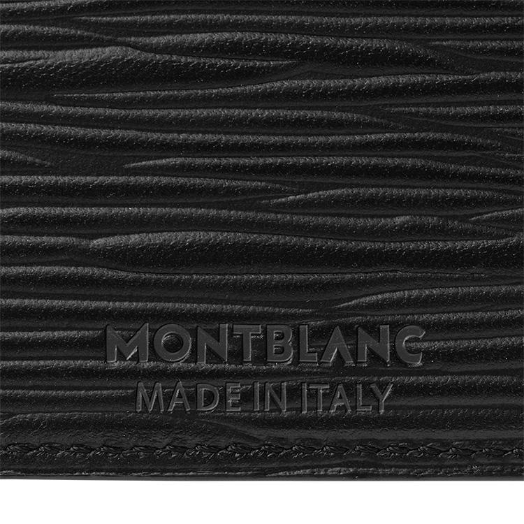 Montblanc Meisterstück Серия 4810 Шестиугольная Белая Звезда Логотип 5 Слотов для Карт Кожаный Держатель для Карт Мужской Держатель для Карт Черный 130930