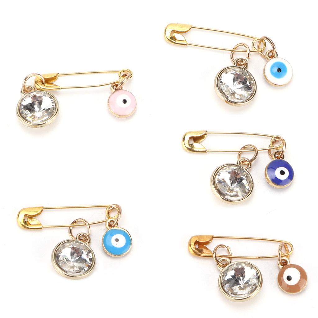 Брошь Турецкие голубые глаза Персонализированная булавка ручной работы для украшения одежды, головных уборов, сумок