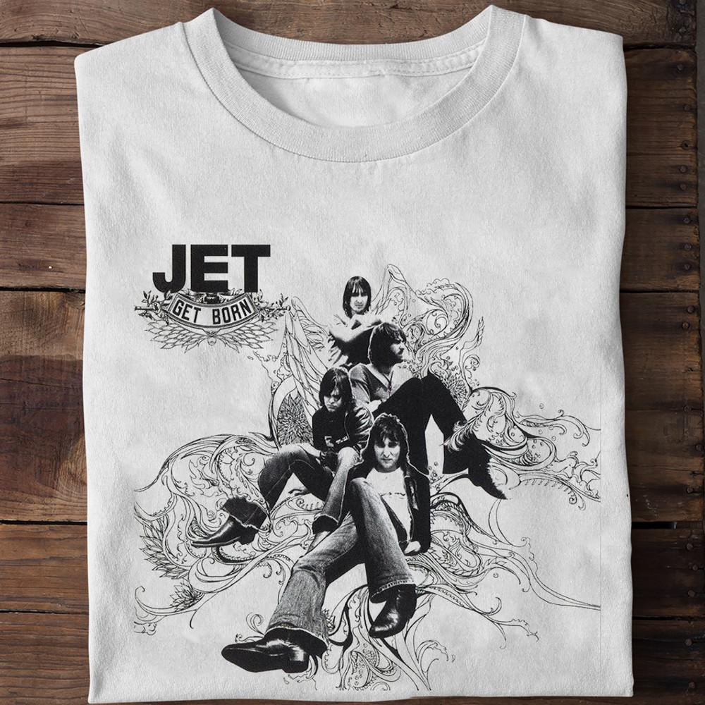 Collection Jet Band Album Get Born T Shirt White All Size Shirt AM771 Unisex T-Shirt