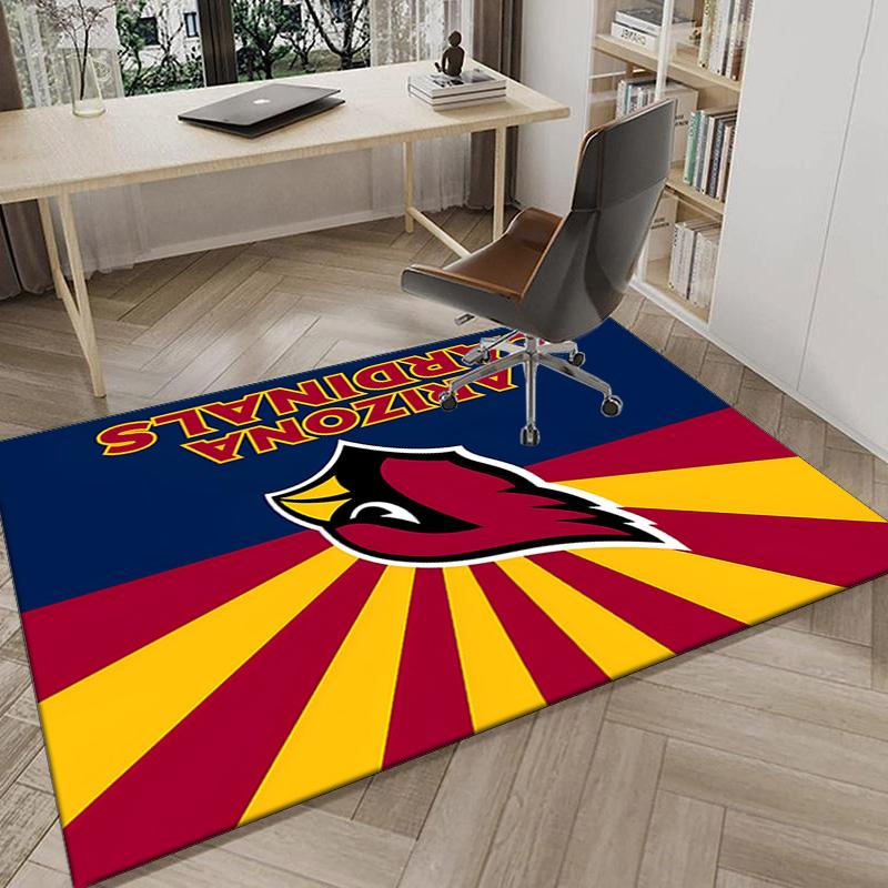 Коврик с логотипом Arizona Cardinals для офиса, коврик под стул, декоративный ковер, коврик для гостиной, большой размер, подарки для фанатов, рождественские подарки