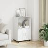 VidaXL Rolling Cabinet White 55x40x91 Cm Engineered Wood, Filing Cabinet, Storage Cabinet for Home, Filing Cabinet for 853182