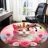 1 шт. Ковер-сиденье KittyChair с короной для офиса, для помещений, нескользящий, моющийся, из полиэфирного волокна, коврик для офиса, можно стирать в машине