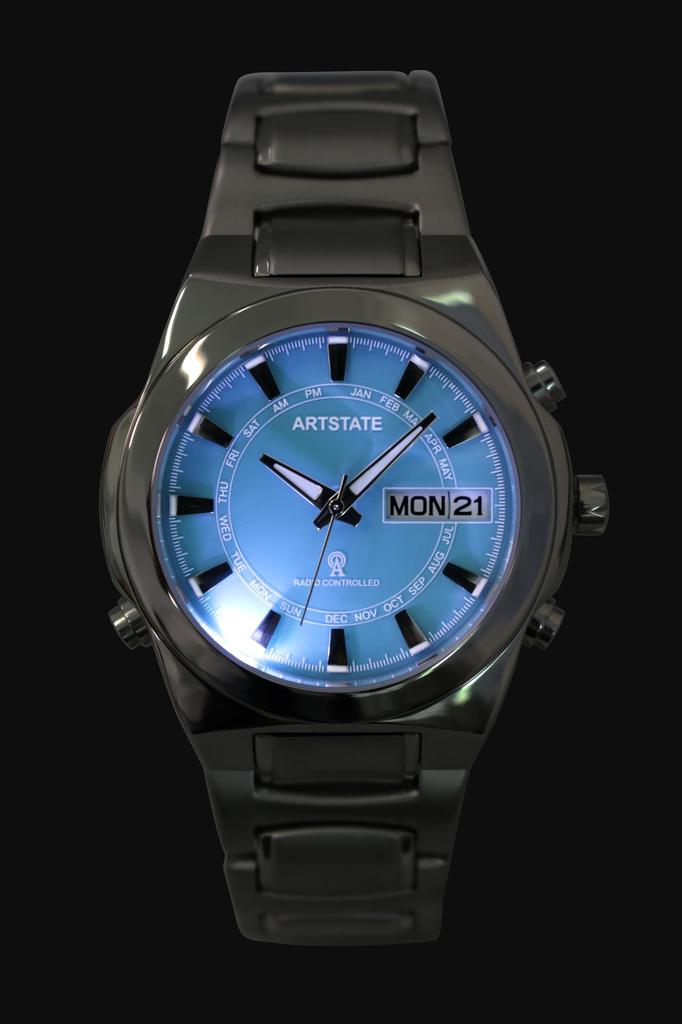 Часы с датой и днем, с подсветкой и долгим сроком службы [ARTSTATE W335F] Мужские радиоуправляемые, дисплей, функция,