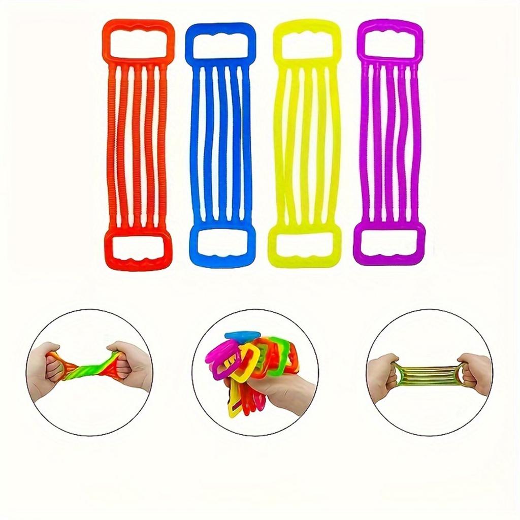 12PCS Random Color Elastic Rope Decompression Toy