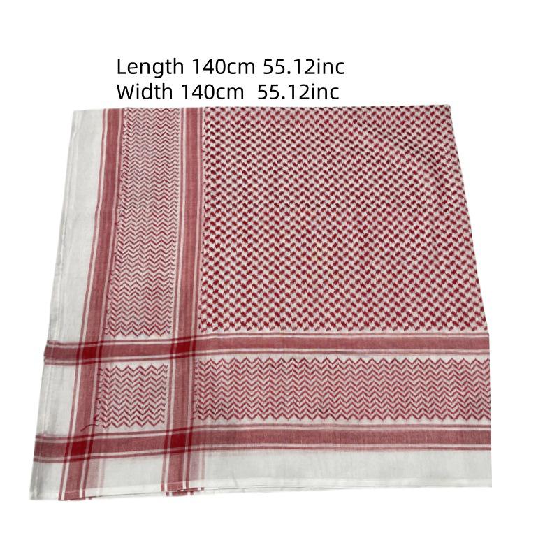 Мужской Классический Жаккардовый Арабский Платок - Этнический Квадратный Платок Ближнего Востока