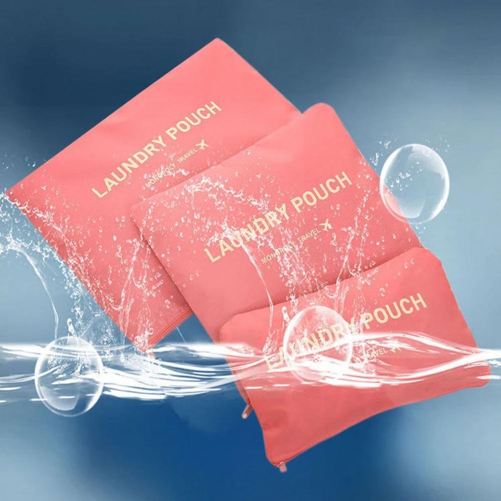 6pcs Clothe Tidy Pouch Waterproof Storage Bags Suitcase Packing Set Storage Cases Luggage Organizer