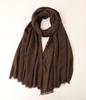 Yak Wool Solid Color Extended Shawl - Warm, Fashionable Scarf for Men and Women