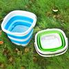 Collapsible Bucket Bathroom Dirty Clothes Storage Bucket Laundry Baskets Portable Fruit Vegetable Storage Organizer Buckets New