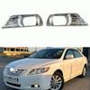 Для Toyota Camry 2007 2008 2009 2010 2011 Серебристый Хром Накладка Крышки Противотуманной Фары Отделка Рамка Молдинг Автоаксессуары